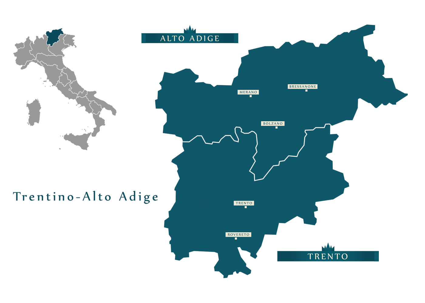 Karte Suedtirol Trentino