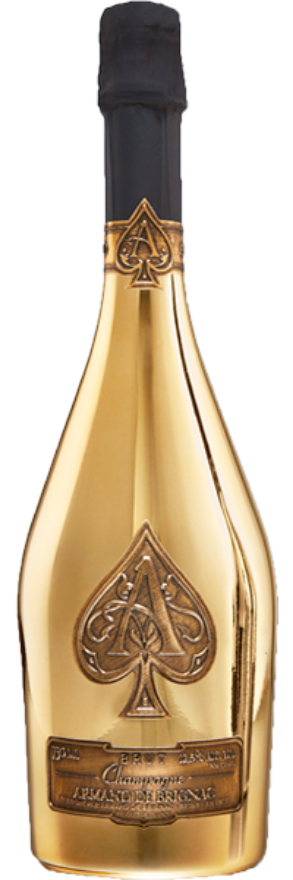 Armand de Brignac Brut Gold Velvet Bag