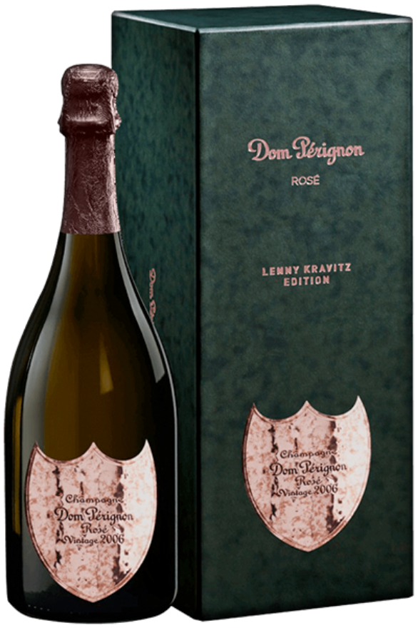 Dom Pérignon Rosé Millésimé 2006 Lenny Kravitz, Pinot Noir, Chardonnay, Robert Parker: 96, Wine Spectator: 96