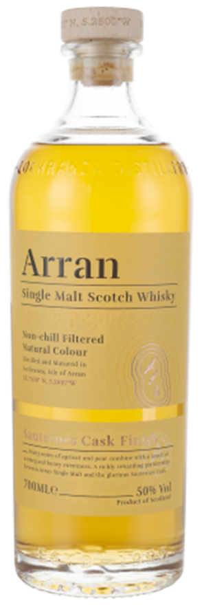 Arran Sauternes Cask Finish 50°, Single Malt Whisky