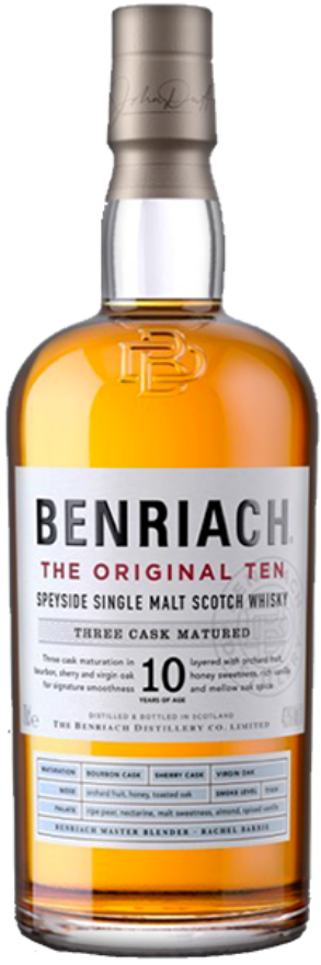 BenRiach 10 years Original Three Cask Matured 43°, Single Malt Whisky