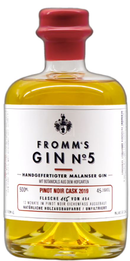 Fromm's  Gin Nummer 5, 45°, Pinot Noir Cask
Weingut Fromm, Malans