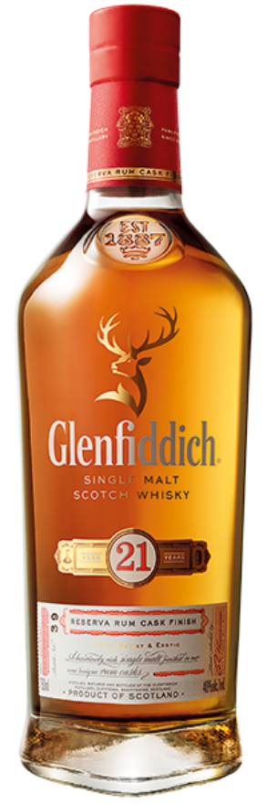 Glenfiddich 21 years Rum Cask Finished 40° Glenfiddich 21 years Rum Cask Finished 40°
