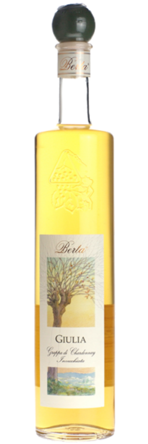 Grappa Berta Giulia 40°, Grappa di Chardonnay Barrique, Chardonnay, Cortese