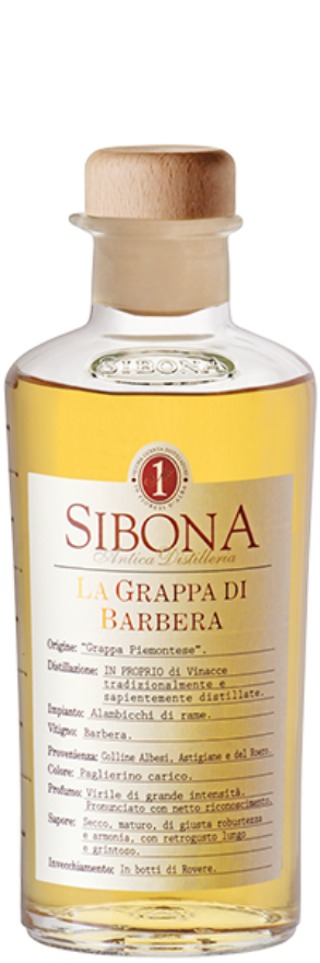 Grappa di Barbera 42° Sibona