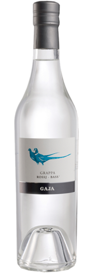 Grappa Rossj-Bass Gaja 42°, Chardonnay, Sauvignon Blanc