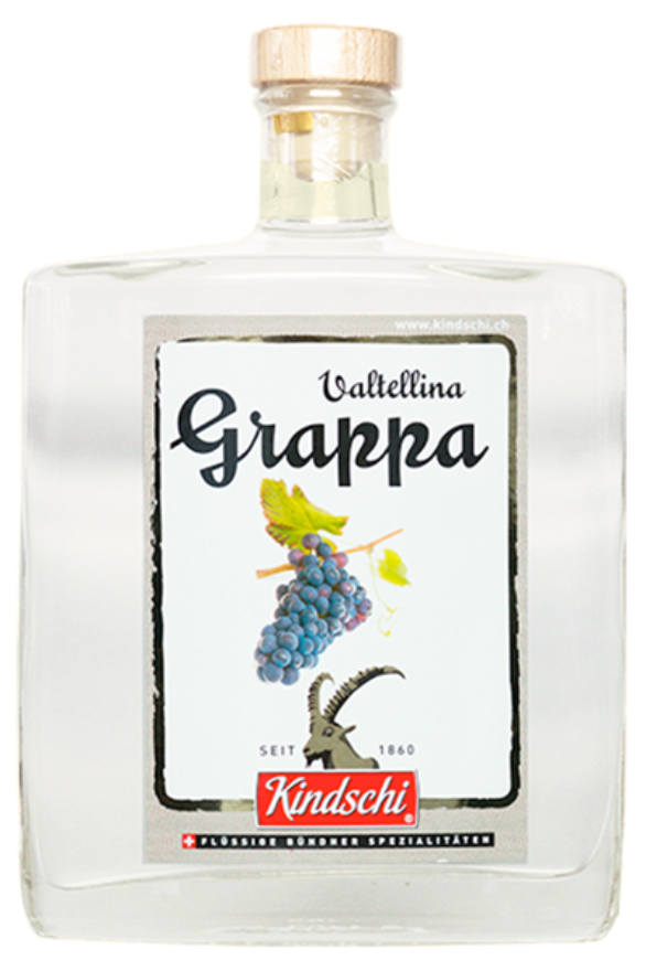 Grappa Valtellina Kindschi 40°, ( Neu 70cl )