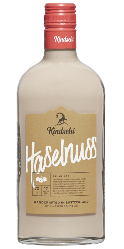 Haselnuss Rahmlikör Kindschi 17° Haselnuss Rahmlikör Kindschi 17°