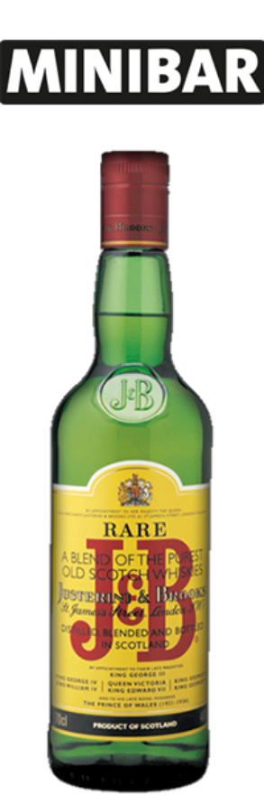 J + B Rare Scotch 40°, Minibar (12x5cl)