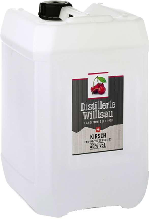 Kirsch Original Willisauer 40°, Schweizer Produkt, 10-Liter Bidon