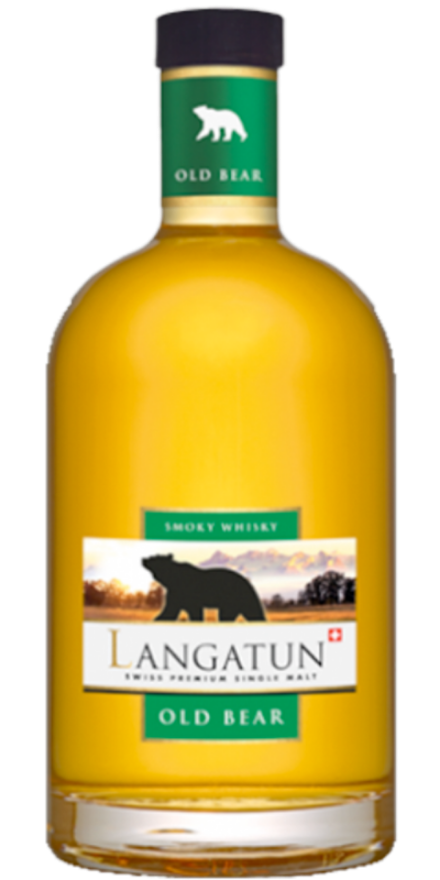 Langatun Old Bear Smoky 40°, Smoky Single Malt Whisky