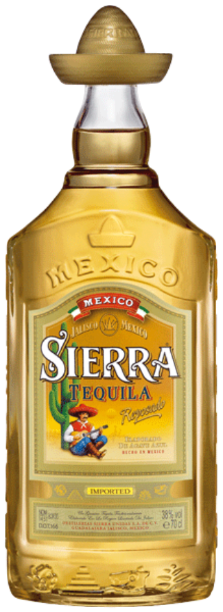 Tequila Sierra Reposado Gold 38°