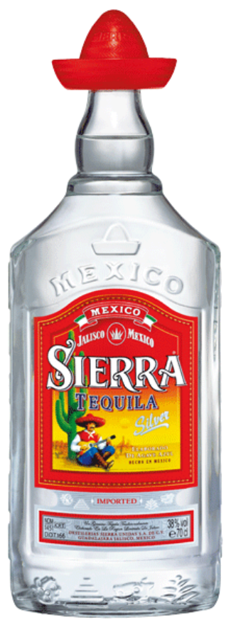 Tequila Sierra Silver 38°, 10-Liter Bidon