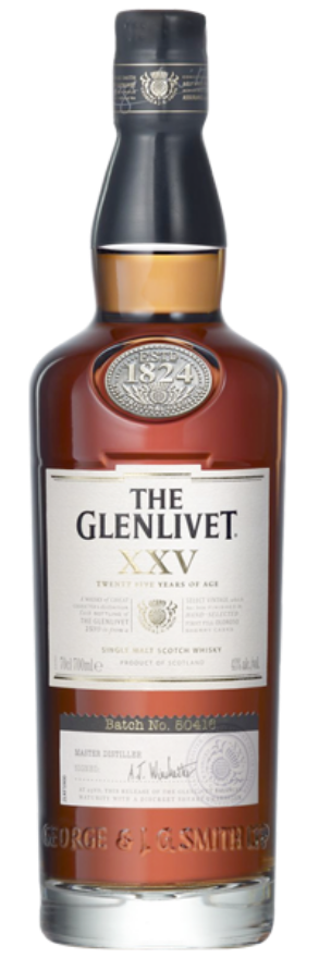 The Glenlivet 25 years old 43°, Single Malt Whisky