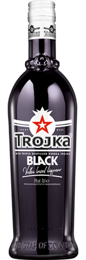 Trojka Black Vodka 17°, Schweiz