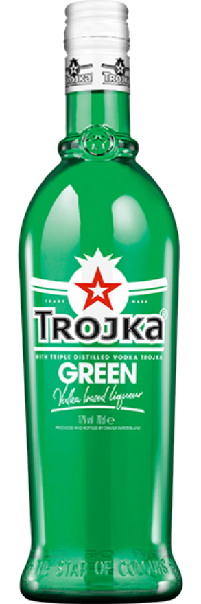 Trojka Green Vodka 17°, Schweiz