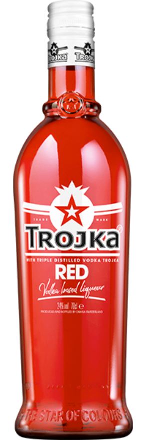 Trojka Red Vodka 24°, Schweiz