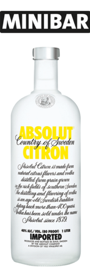 Vodka Absolut Citron 40° Vodka Absolut Citron 40°