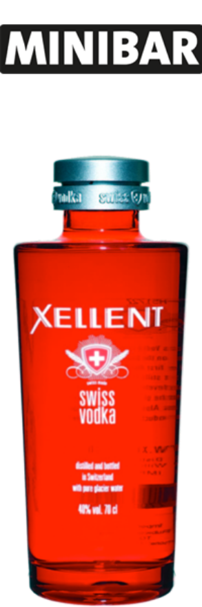 Xellent Swiss Vodka 40°, Minibar (12x5cl)