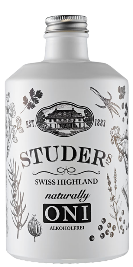 Studers Swiss Highland naturally Gin ONI 0°