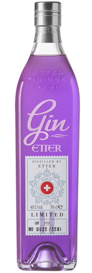 Etter Gin 40°, Swiss Gin, mit Lavendel