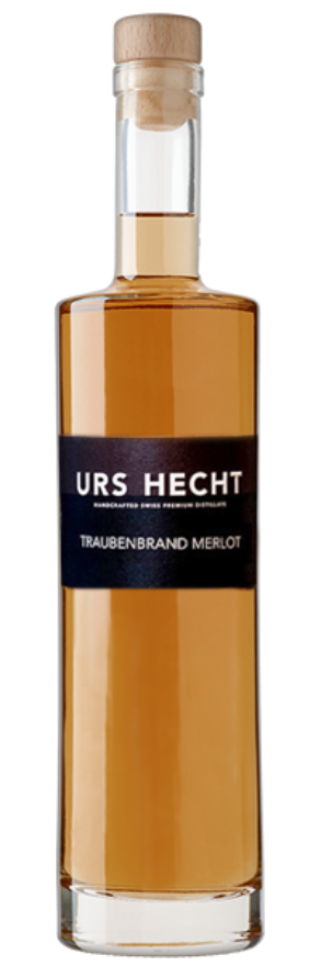 Urs Hecht Traubenbrand Merlot Barrique 42°