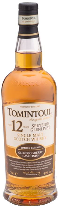 Tomintoul 12 years Oloroso Sherry Cask 40°