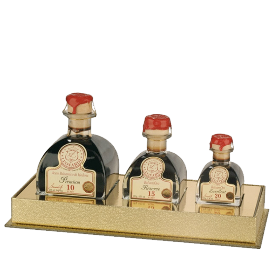 Condimento Balsamico Exclusive Serie, 250ml, 100ml und 40ml, Leonardi