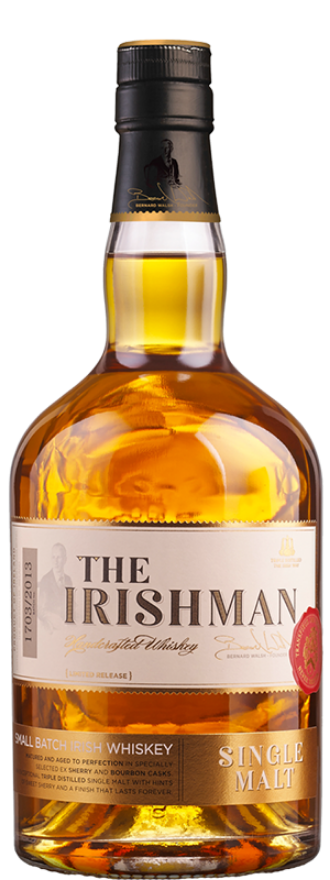 The Irishman Single Malt 40°, Triple distilled Irish Whisky