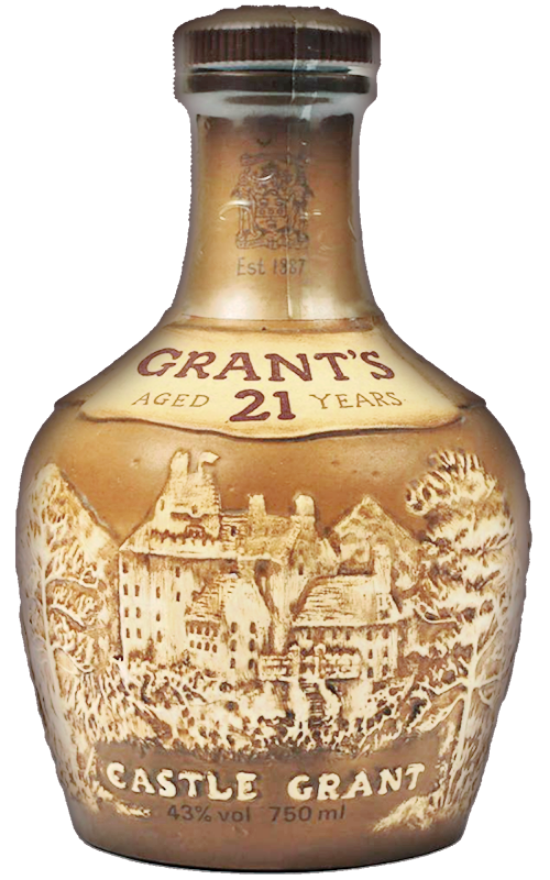 Grant's 21 years "Castle Grant Ceramic" 43°, Royal Doulton - Single Malt Whisky