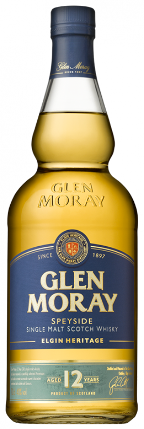 Glen Moray 12 years 40°, Single Malt Whisky