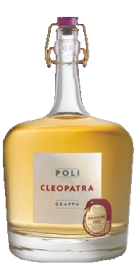 Grappa Cleopatra Amarone Oro Jacopo Poli 40°, Molinara, Rondinella, Corvina