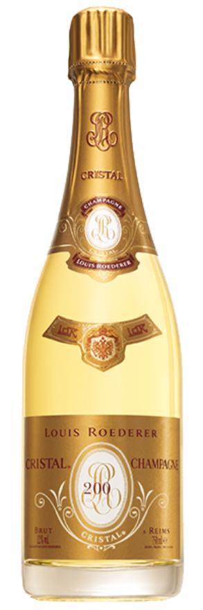 Louis Roederer Cristal 2007, Champagne AOC, Pinot Noir, Chardonnay, Robert Parker: 98, Falstaff: 96, James Suckling: 95