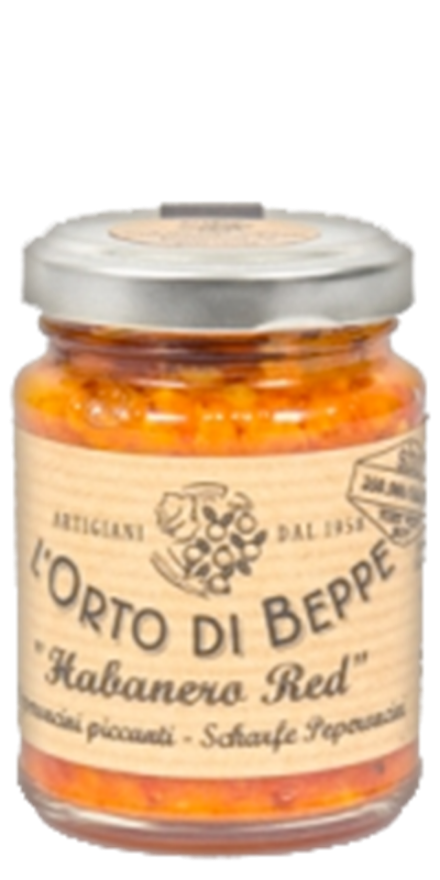 Pepperoncini Habanero red L`Orto Beppe, 55gr