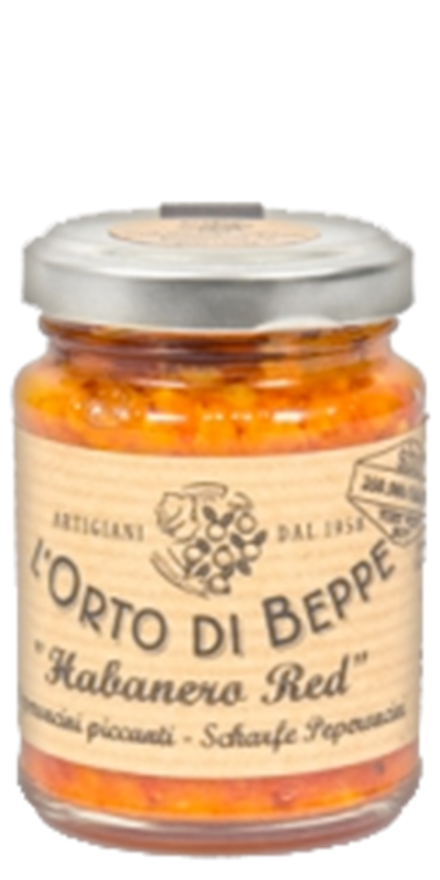 Pepperoncini Habanero red L`Orto Beppe, 55gr Pepperoncini Habanero red L`Orto Beppe, 55gr