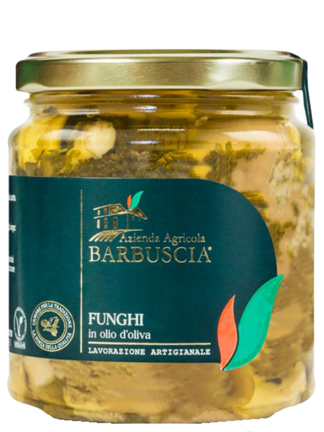 Barbuscia Funghi in olio d'oliva, Azienda Agricola Barbuscia