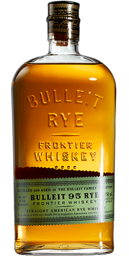 Bulleit Rye Frontier Whiskey 45°, Small Batch Kentucky Straight Bourbon