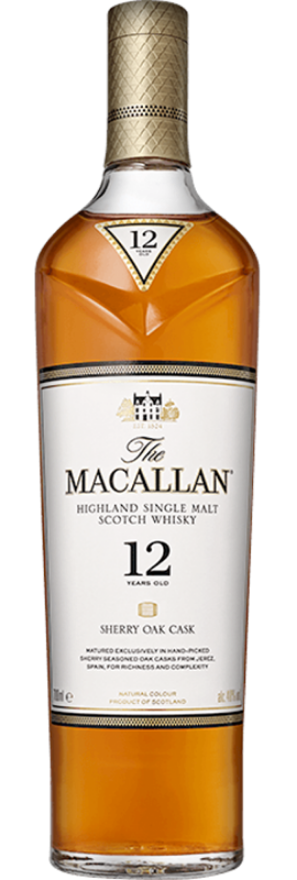 Macallan 12 years Sherry Oak 40°, Speyside Single Malt Whisky