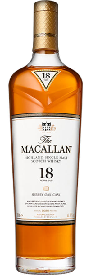 Macallan 18 years Sherry Oak 43°, Speyside Single Malt Whisky