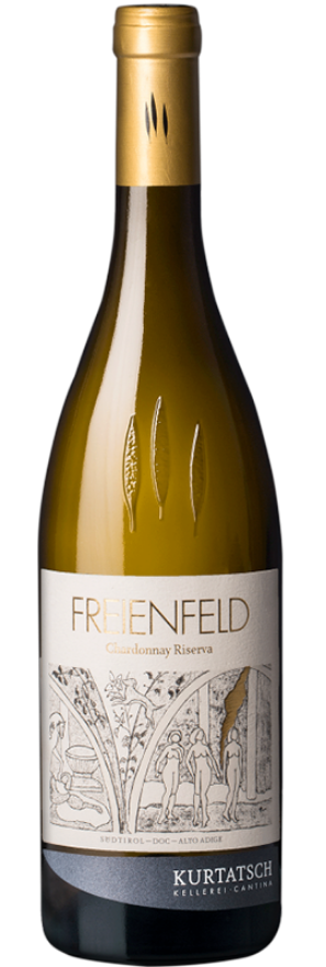 Chardonnay Riserva Freienfeld 2019 Kurtatsch, Alto Adige Riserva DOC, Südtirol, Robert Parker: 94, James Suckling: 94, Falstaff: 93