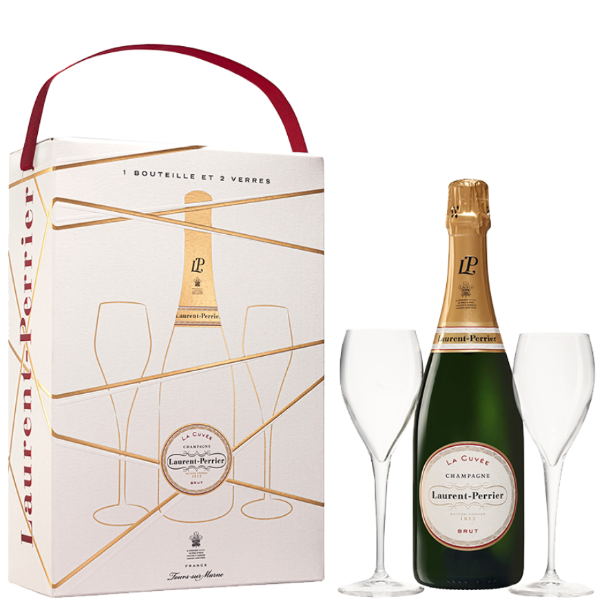 Laurent-Perrier La Cuvée Box mit 2 Gläser Laurent-Perrier La Cuvée Box mit 2 Gläser