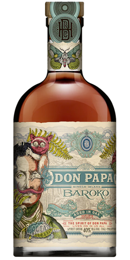 Don Papa Baroko 40°, Rum Philippen