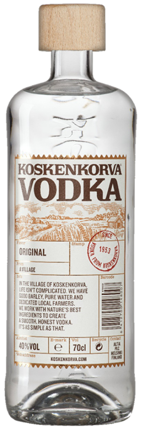 Koskenkorva Original Vodka 40°, Finnland