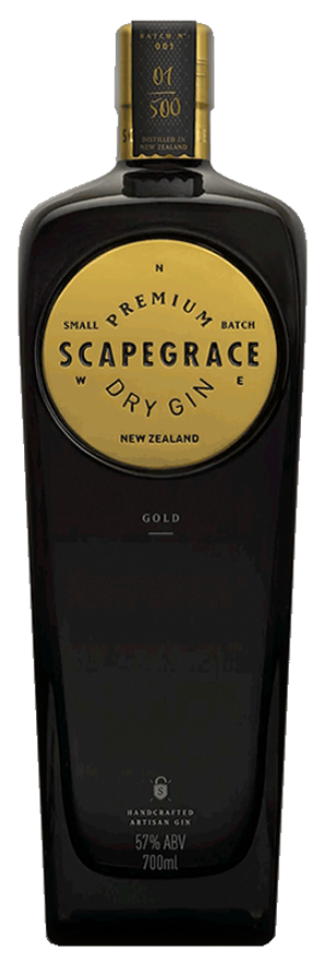 Scapegrace Gold Premium Dry Gin 57°, Neuseeland