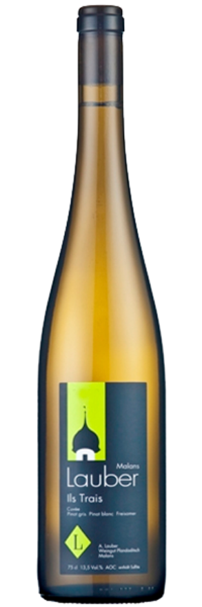 Malanser Ils Trais 2022 Andrea Lauber, AOC Graubünden, Pinot Blanc, Pinot Gris, Freisamer, Graubünden