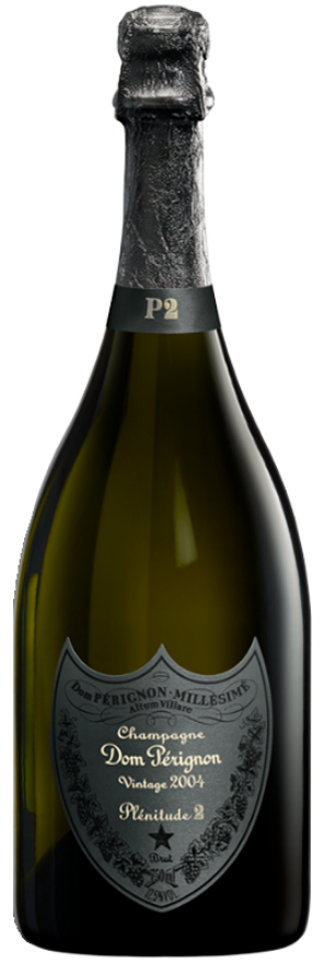 Dom Pérignon P2 Oenotheque 2004, Pinot Noir, Chardonnay, Wine Spectator: 98, Robert Parker: 95