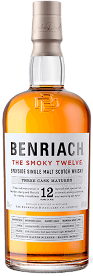 BenRiach 12 years Smoky Tvelve 46°, Single Malt Whisky