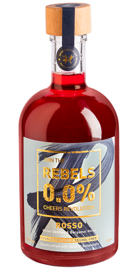 Rebels Rosso 0° alkoholfrei, 50cl, alkoholfreie Bitter Aperitif Alternative
( Ersetzt Rebels Bitter )