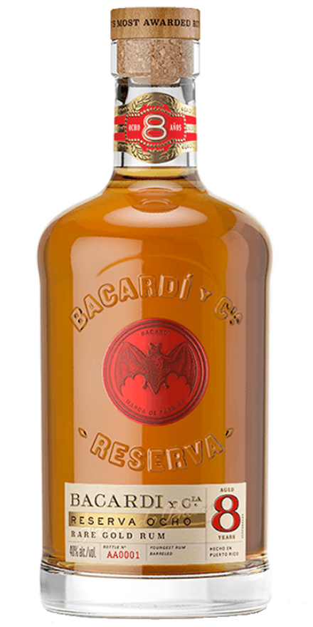 Bacardi 8 Años 40°, 70cl