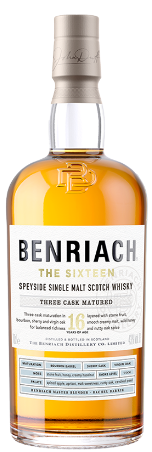 BenRiach 16 years The Sixteen 43°, 70cl, Single Malt Whisky